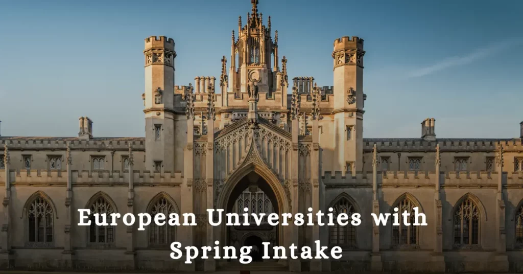 European Universities With Spring Intake